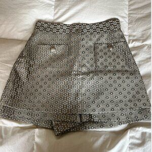 Maje Ivane Floral Jacquard Skort